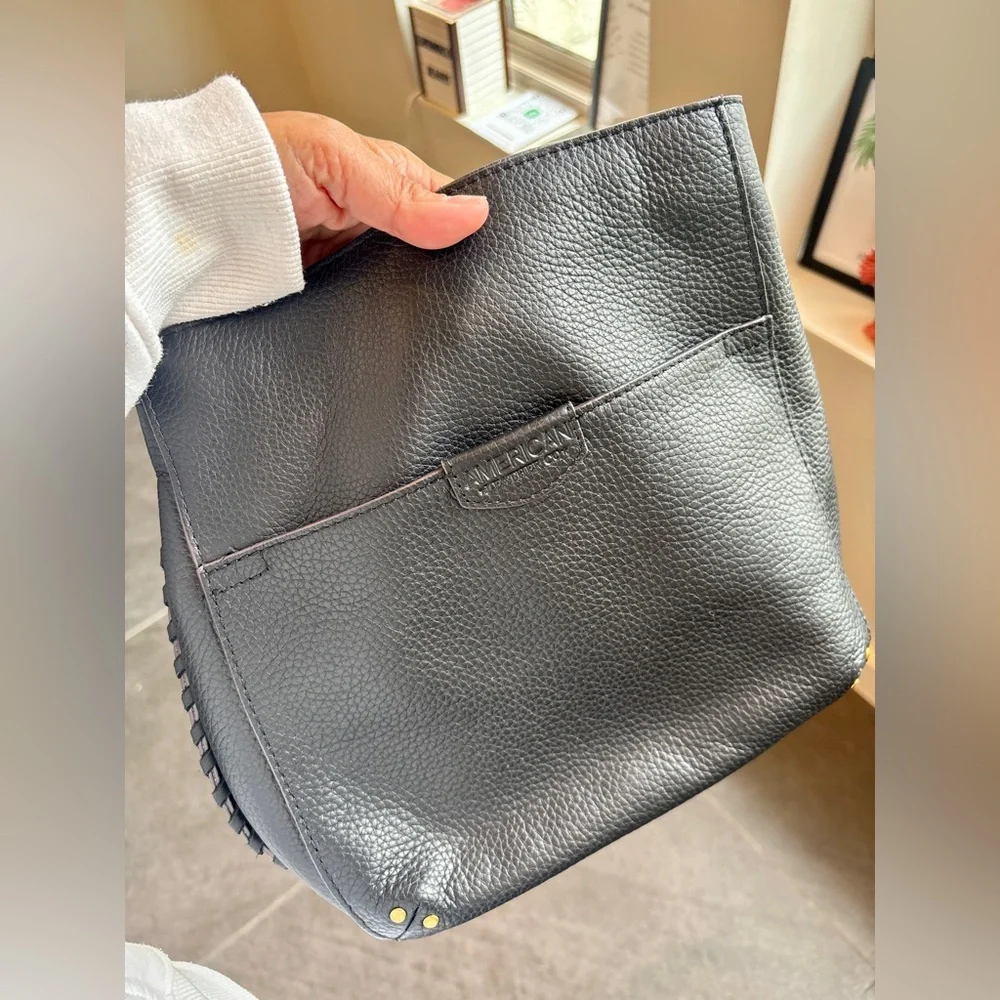 American Leather Black Handbag - Picture 2 of 13